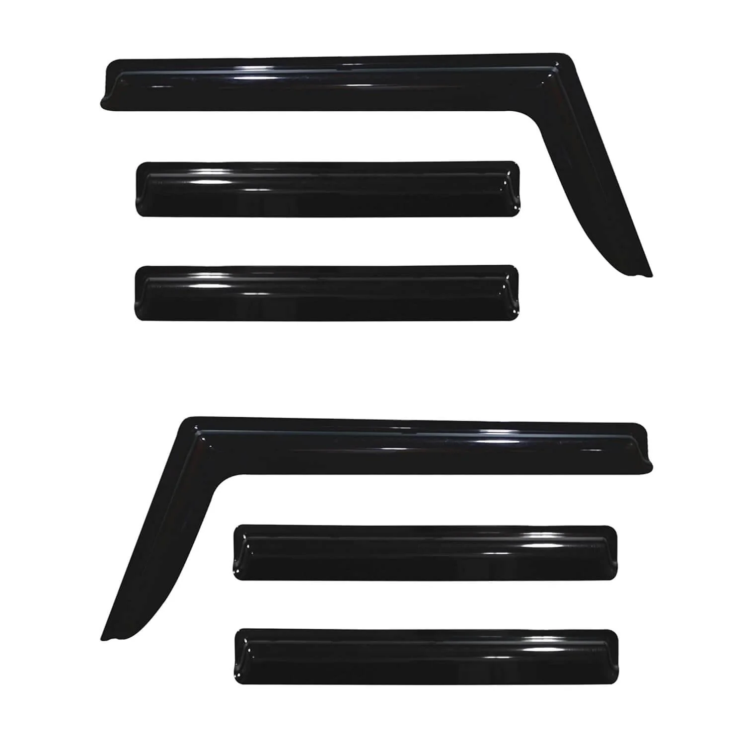 Galio Door Wind Visor For Mahindra Bolero (2011 TO 2019) (Set of 6 pcs.)