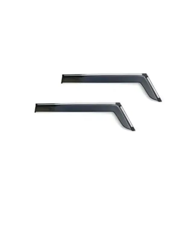 Galio Car Door Visor With Silver Line For Mahindra Thar Roxx (2024 Onwards)(Set of 4 pcs)